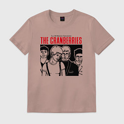 Футболка хлопковая мужская Sus 50 mejores canciones - The Cranberries, цвет: пыльно-розовый