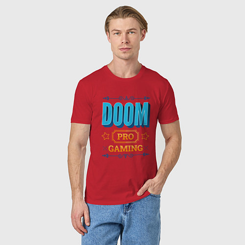 Мужская футболка Игра Doom pro gaming / Красный – фото 3