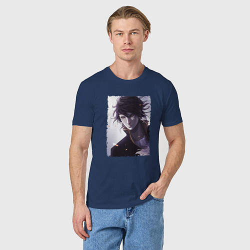 Мужская футболка Кадис Этрама - Дворянство / Тёмно-синий – фото 3