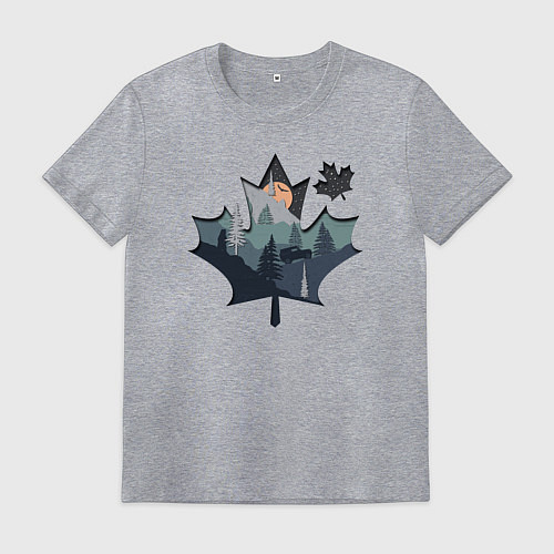 Мужская футболка Бездорожье / Меланж – фото 1