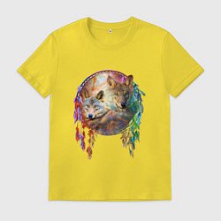 Футболка хлопковая мужская Стражи сна, цвет: желтый