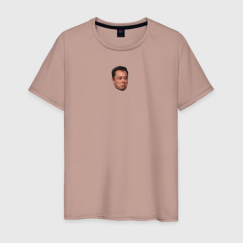 Мужская футболка Илон Маск - мем / Пыльно-розовый – фото 1