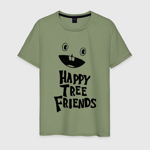 Мужская футболка Happy Three Friends - LOGO / Авокадо – фото 1