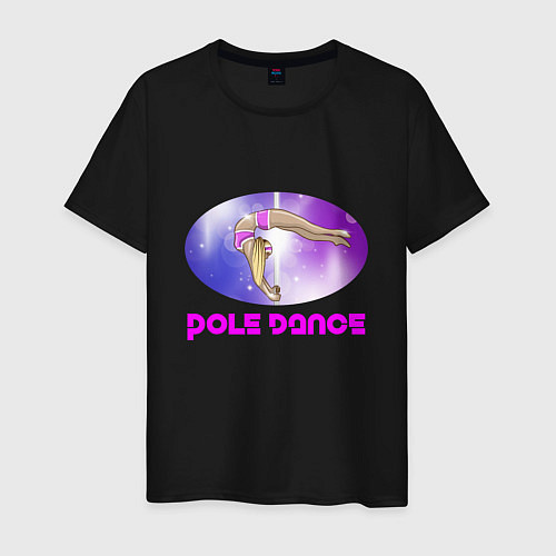 Мужская футболка Танец на пилоне Pole dance / Черный – фото 1