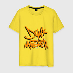 Футболка хлопковая мужская Dunk Master, цвет: желтый