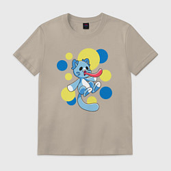 Футболка хлопковая мужская Candy Cat PP, цвет: миндальный
