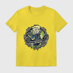 Футболка хлопковая мужская Vault game future boy, цвет: желтый