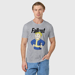 Футболка хлопковая мужская Fallout blondie boy, цвет: меланж — фото 2
