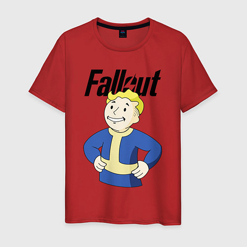 Мужская футболка Fallout blondie boy / Красный – фото 1