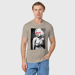 Футболка хлопковая мужская Fuego, цвет: миндальный — фото 2