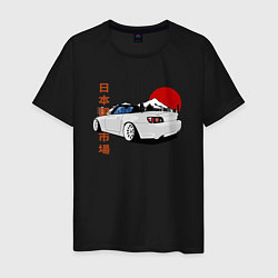 Футболка хлопковая мужская Honda s2000 Roadster Tuning Car, цвет: черный