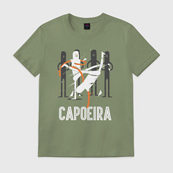 Футболка хлопковая мужская Capoeira - contactless combat, цвет: авокадо