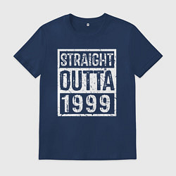 Футболка хлопковая мужская Прямиком из 1999, цвет: тёмно-синий