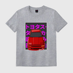Футболка хлопковая мужская Supra A70 MK3 JDM, цвет: меланж