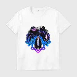 Футболка хлопковая мужская Сон Джин Ву - поднятие уровня в одиночку, цвет: белый