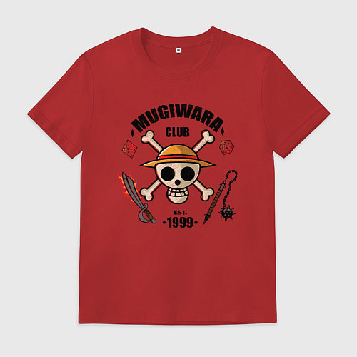 Мужская футболка Mugiwara club / Красный – фото 1