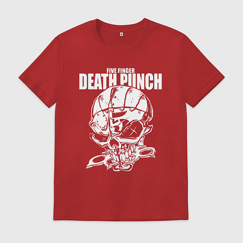 Мужская футболка FFDP skull / Красный – фото 1