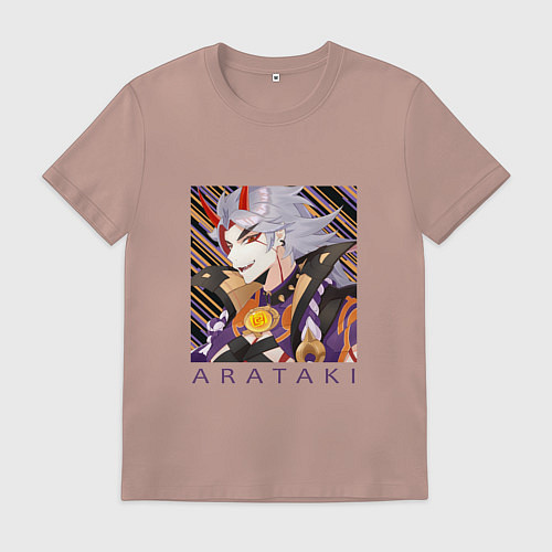 Мужская футболка Итто Аратаки Первый и величайший предводитель банд / Пыльно-розовый – фото 1