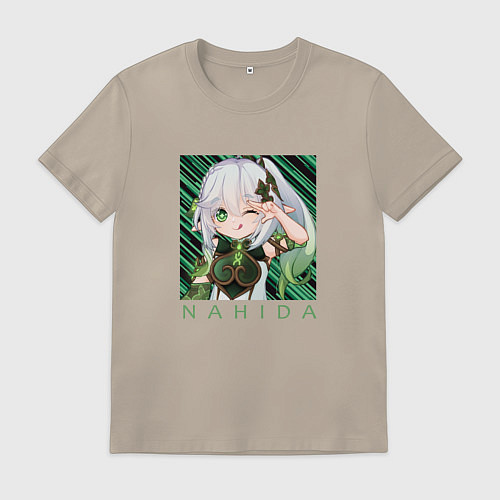 Мужская футболка Нахида Малая властительница Кусанали / Миндальный – фото 1