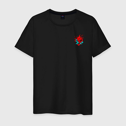 Мужская футболка Лого Самурай из Киберпанка 2077 / Черный – фото 1