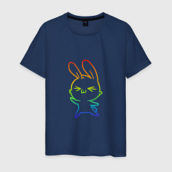 Футболка хлопковая мужская Color Rabbit, цвет: тёмно-синий