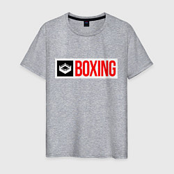 Футболка хлопковая мужская Ring of boxing, цвет: меланж