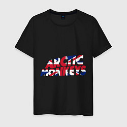 Футболка хлопковая мужская Arctic monkeys Britain, цвет: черный