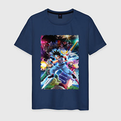 Футболка хлопковая мужская Dragon Quest poster, цвет: тёмно-синий