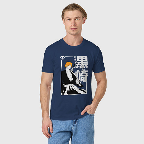Мужская футболка Тысячилетняя война - Ичиго - Блич / Тёмно-синий – фото 3