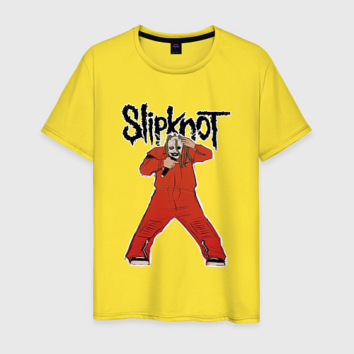 Мужская футболка Slipknot fan art / Желтый – фото 1