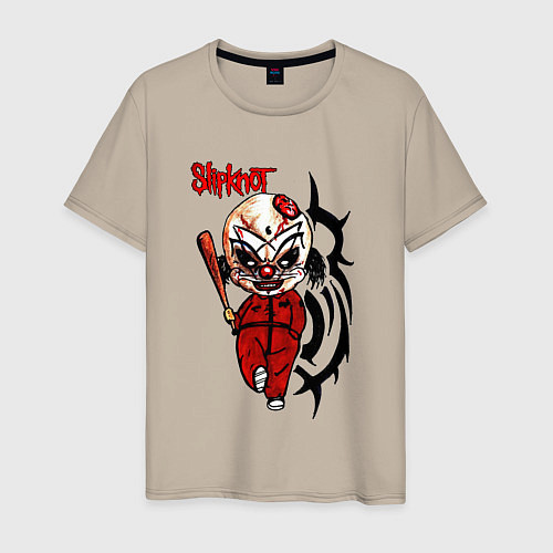 Мужская футболка Slipknot fan / Миндальный – фото 1