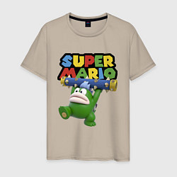 Футболка хлопковая мужская Super Mario - Spike - Character, цвет: миндальный