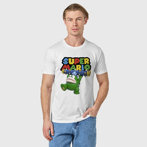 Мужская футболка Super Mario - Spike - Character / Белый – фото 3
