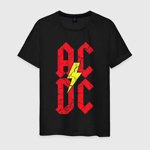 Мужская футболка AC DC logo / Черный – фото 1