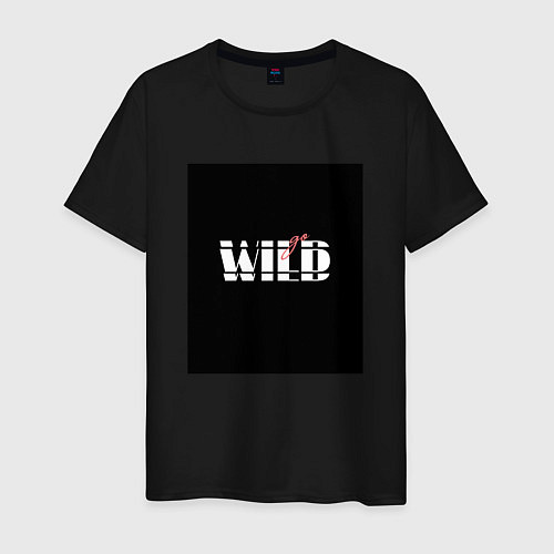 Мужская футболка Go wild / Черный – фото 1