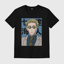 Футболка хлопковая мужская Маг Нанами, цвет: черный