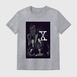 Футболка хлопковая мужская X poster, цвет: меланж