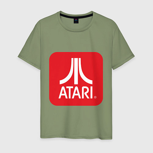 Мужская футболка Atari logo / Авокадо – фото 1