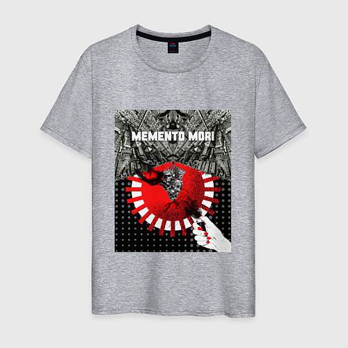 Мужская футболка Memento-mori / Меланж – фото 1