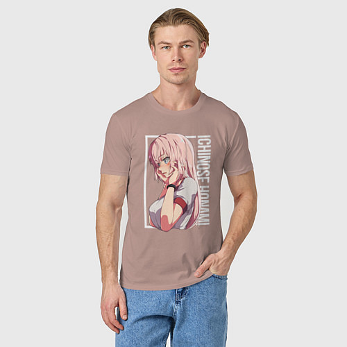 Мужская футболка Ichinose / Пыльно-розовый – фото 3