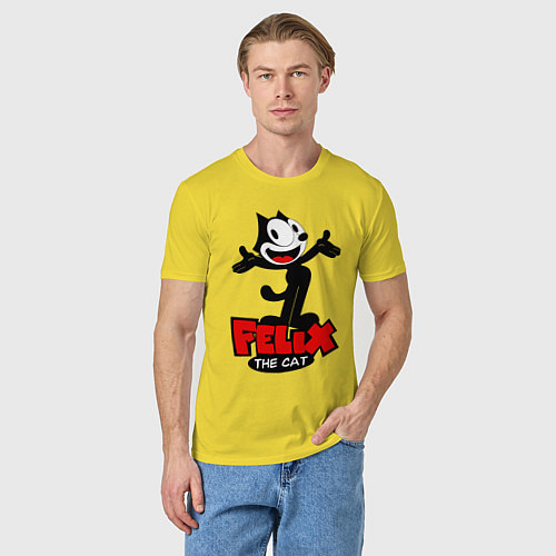 Мужская футболка Felix the cat / Желтый – фото 3