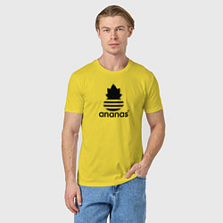 Футболка хлопковая мужская Ananas - Adidas, цвет: желтый — фото 2