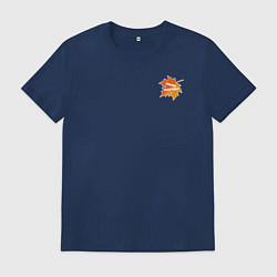 Футболка хлопковая мужская Лили Марлен, цвет: тёмно-синий