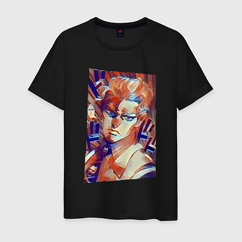 Мужская футболка Йошикаге Кира - серийный убийца / Черный – фото 1