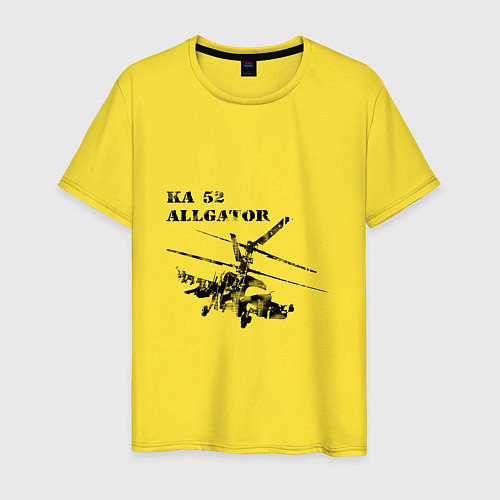 Мужская футболка Ка 52 Аллигатор / Желтый – фото 1