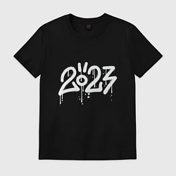 Футболка хлопковая мужская Ушки 2023, цвет: черный