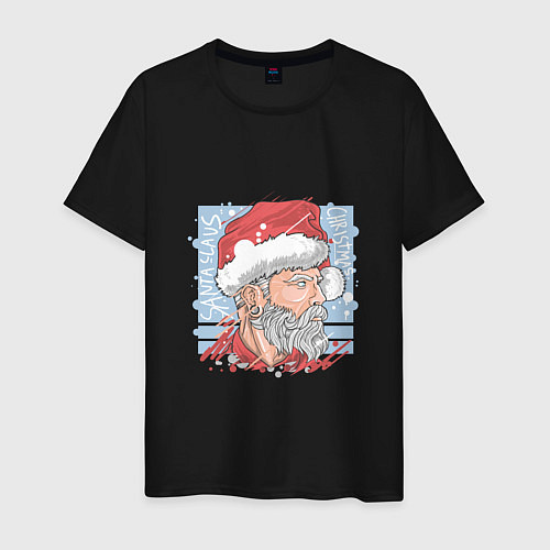 Мужская футболка Claus christmas / Черный – фото 1