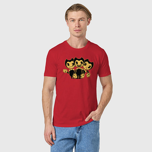 Мужская футболка Разные Бенди / Красный – фото 3