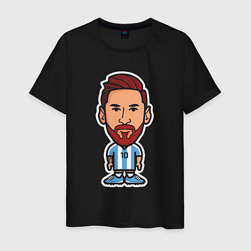 Мужская футболка Little Messi / Черный – фото 1