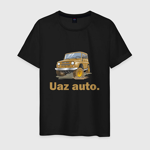 Мужская футболка УАЗ auto / Черный – фото 1